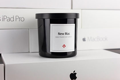 Свеча с запахом нового ноутбука Mac