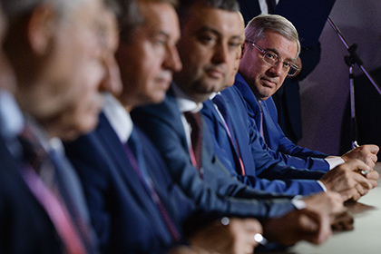 Губернаторы областей на международном форуме «Технопром-2016» в Новосибирске