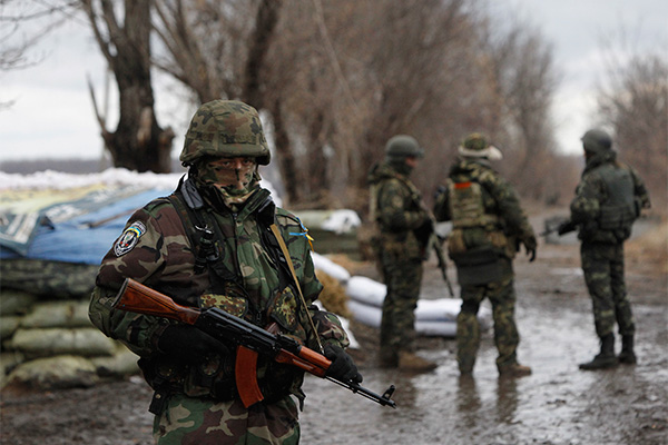 Зона конфликта в Донбассе