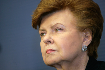 Бывший президент Латвии пожаловалась на злобу и завистливость латышей