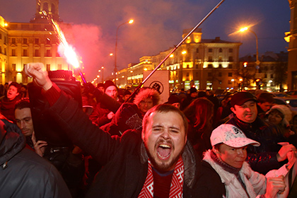 В Минске на акцию протеста против налога на тунеядство вышли тысячи несогласных