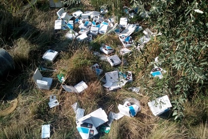 В Ростовской области снова нашли свалку выпотрошенных посылок