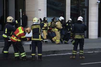 У здания Счетной палаты в Москве произошел крупный пожар