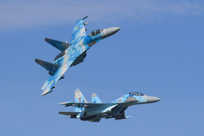 Су-27 разбился на Украине