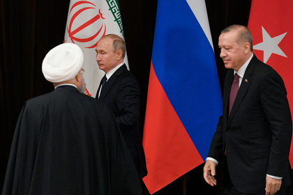 Хасан Рухани, Владимир Путин и Реджеп Эрдоган