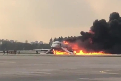 Сгоревший в Шереметьево Sukhoi Superjet 100