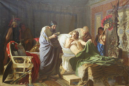 «Доверие Александра Македонского к врачу Филиппу» (художник Генрих Семирадский, 1870)