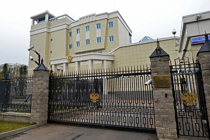 Здание посольства России в Белоруссии в Минске