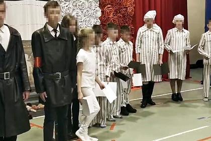 Польские школьники разыграли танцевальную сценку на тему Освенцима