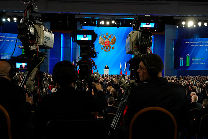 В Кремле назвали условия допуска журналистов на послание Путина