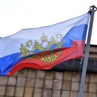 На телевизионном центре в Запорожской области установили флаг России