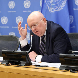 Небензя показал мины «Лепесток» на заседании Совбеза ООН