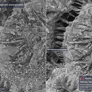 «Роскосмос» показал снимок тектонического разлома в Турции