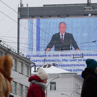 Послание Путина покажут на больших экранах крупных городов России