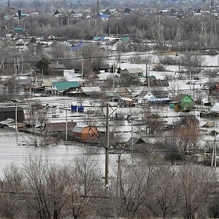 Уровень воды реки Урал в Орске снизился